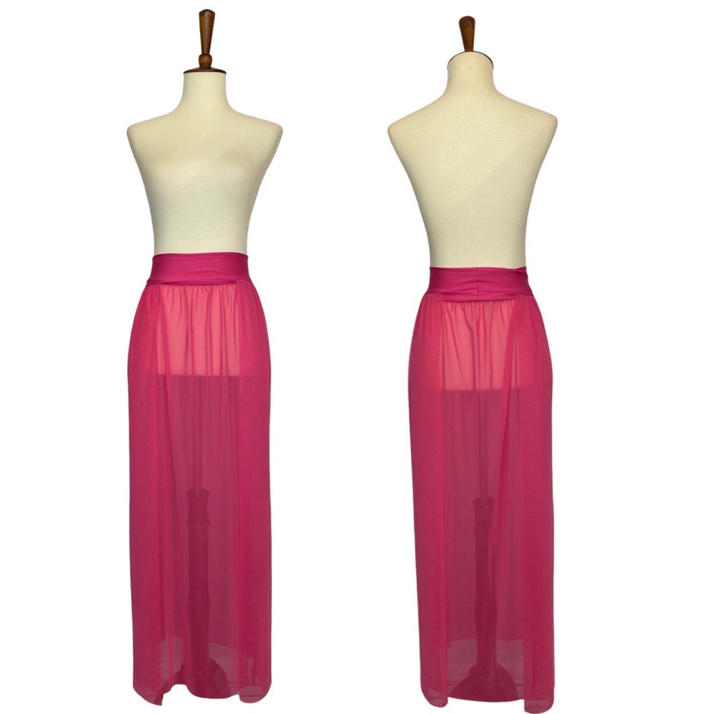Sexy Semi-Sheer Maxi Skirt Swimsuit Beach Coverup - Picture 7 of 16